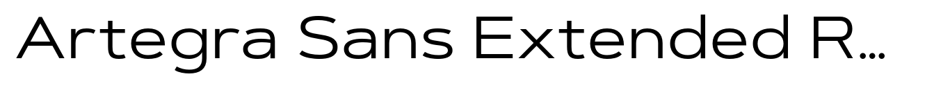 Artegra Sans Extended Regular